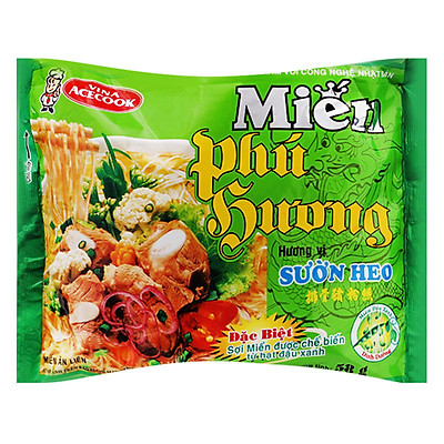 Thùng 24 Gói Miến Gói Phú Hương Hương Vị Sườn Heo Acecook